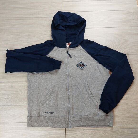 Harley-Davidson Tops - Vintage 2004 Harley Davidson Hoodie Sweatshirt Womens XL Full Zip Fairbanks‎ AK